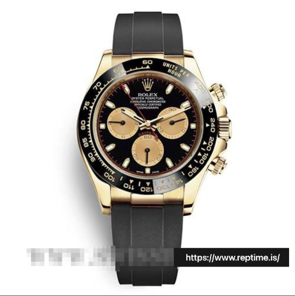 ロレックスデイトナ116518.1メンズブラック＆ランプ;ゴールド40MM