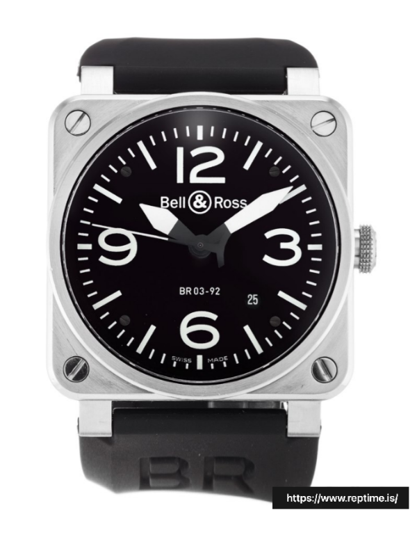 ベルとロスBR03 - 92スチールメンズオートマチック46 MMの