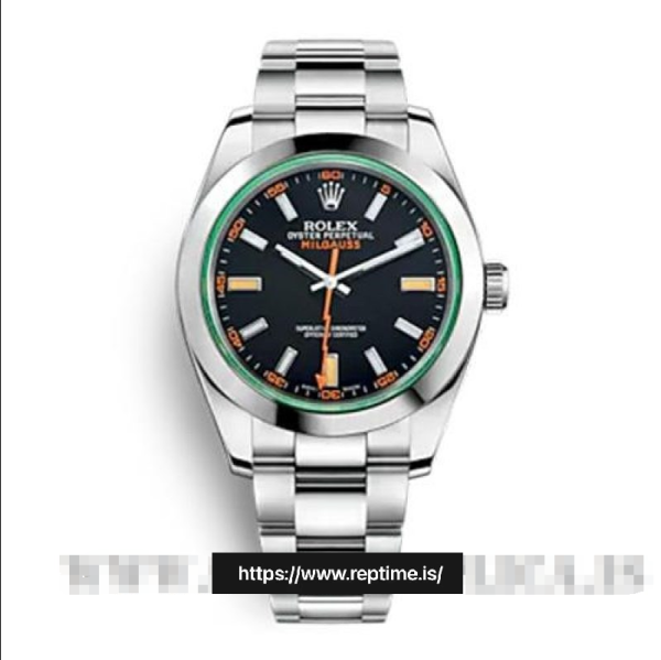 ロレックスミルガウス116400.1メンズブラック40MM