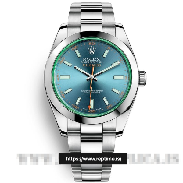 ロレックス ミルガウス 116400.2 メンズ ブルー 40MM