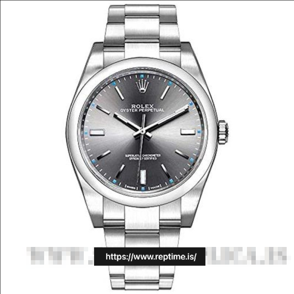 ロレックスオイスターパーペチュアル114300.1女性グレー39MM