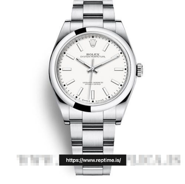 ロレックスオイスターパーペチュアル114300.2女性ホワイト39MM