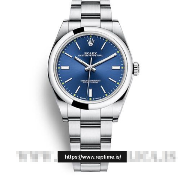 ロレックス オイスターパーペチュアル 114300.4 レディース ブルー 39MM