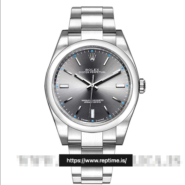 ロレックスオイスターパーペチュアル114300.5メンズグレー39MM