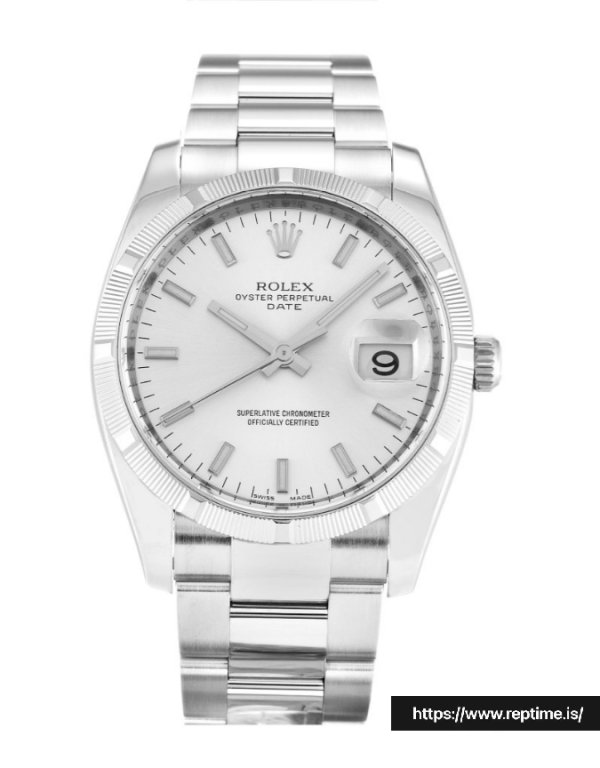 ロレックスオイスターパーペチュアルデイト115210ユニセックス自動34 MM