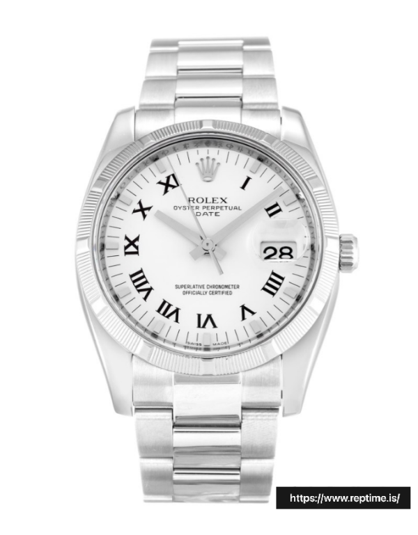 ロレックスオイスターパーペチュアルデイト115210ユニセックス自動34 MM