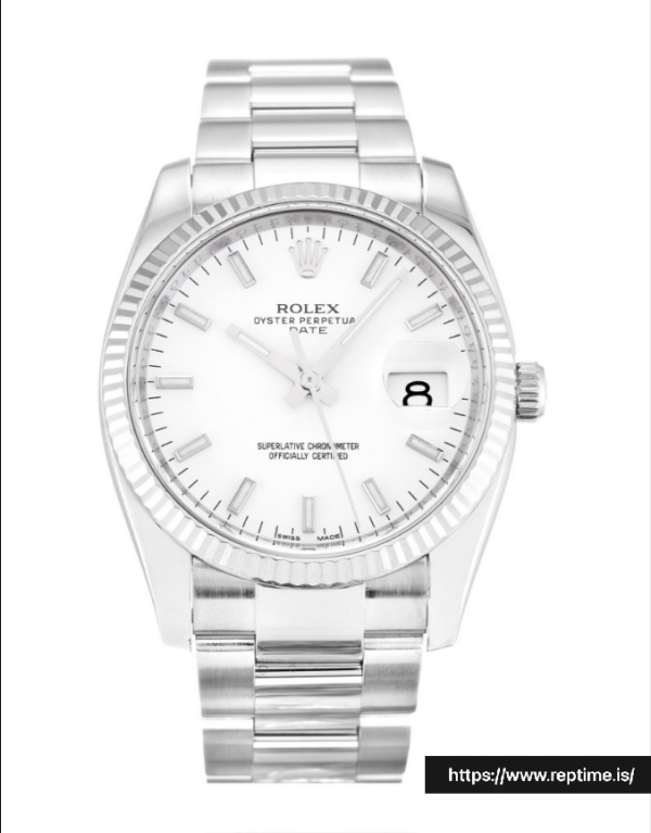 ロレックスオイスターパーペチュアルデイト115234ユニセックス自動36 MM