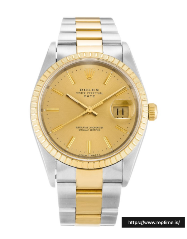 ロレックスオイスターパーペチュアルデイト15223ユニセックス自動34 MM
