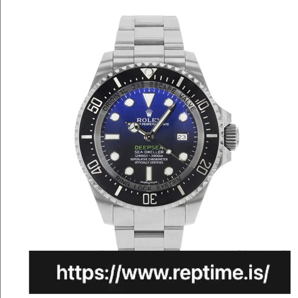 ロレックスシードゥエラー116660.1メンズブルー＆ランプ;ブラック44MM