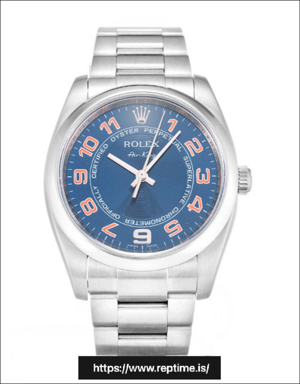 ロレックス・エアキング・オートマティック・ブルー114200 34MM