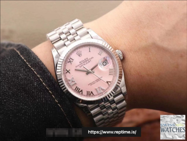 ROLEX DATEJUST PINK DIAL STAINLESS STEEL 36MM SWISS REPLICA m126234.0031 - Image 10