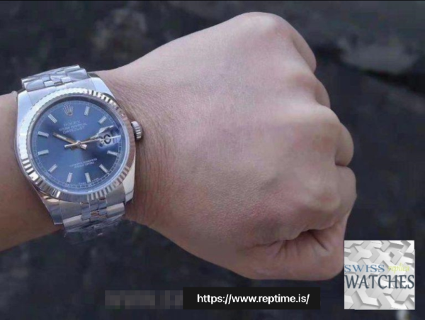ROLEX DATEJUST BLUE DIAL STAINLESS STEEL 36MM SWISS REPLICA m126334.0002 - Image 11