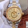 ROLEX SKY DWELLER YELLOW DIAL STAINLESS STEEL 42MM SWISS REPLICA 326938.72418 - Image 2