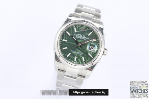 ROLEX DATEJUST GREEN DIAL STAINLESS STEEL 36MM SWISS REPLICA m126200.0020 - Image 2
