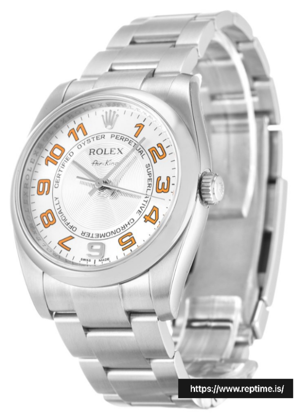 ロレックスエアキング114200ユニセックス自動34 MM - Image 2