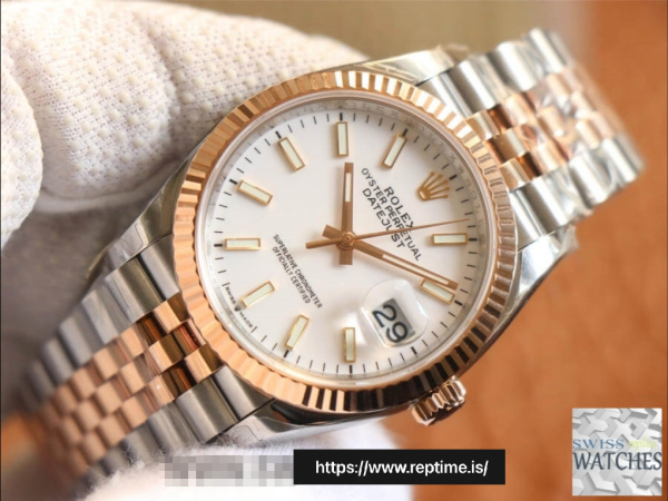 ROLEX DATEJUST WHITE DIAL STAINLESS STEEL 36MM SWISS REPLICA m126231.0017 - Image 2