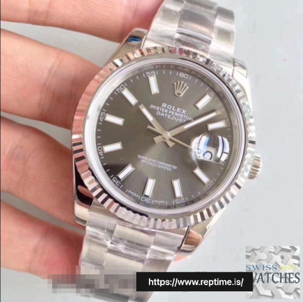 ROLEX DATEJUST II RHODIUM DIAL STAINLESS STEEL 41MM SWISS REPLICA m126334.0014 - Image 2