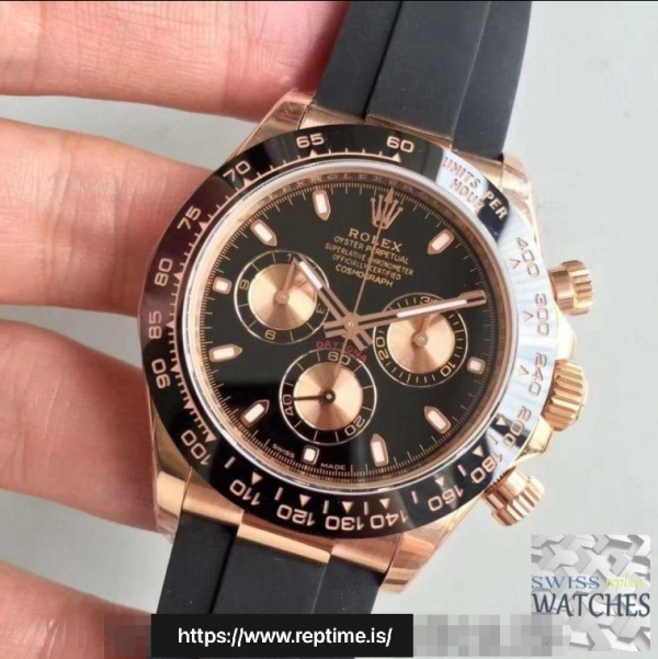 ROLEX DAYTONA COSMOGRAPH BLACK DIAL WATERPROOF 40MM SWISS REPLICA 116515ln.9 - Image 2