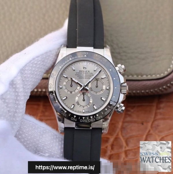 ROLEX DAYTONA COSMOGRAPH GREY DIAL SCRATCH-PROOF 40MM SWISS REPLICA m116519ln.1 - Image 2