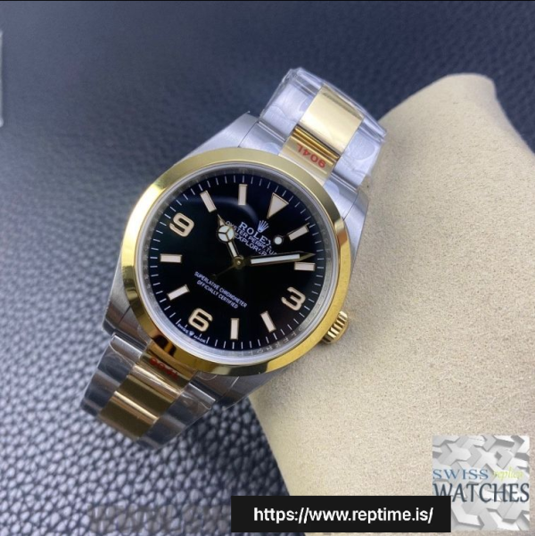 ROLEX EXPLORER BLACK DIAL STAINLESS STEEL 36MM SWISS REPLICA m124273.0001 - Image 2