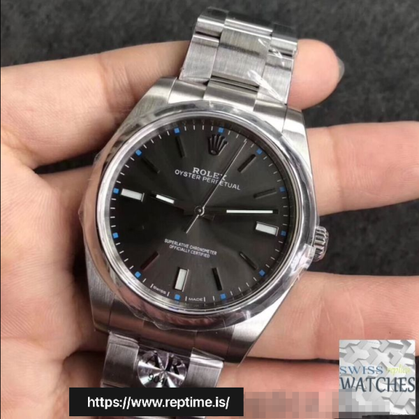 ロレックスオイスターパーペチュアルグレーダイヤルステンレススチール39ミリメートルスイスのレプリカ114300.8 - Image 2