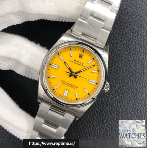 ロレックスオイスターパーペチュアルイエローダイヤルスクラッチプルーフ36MMスイスレプリカm126000.0004 - Image 2