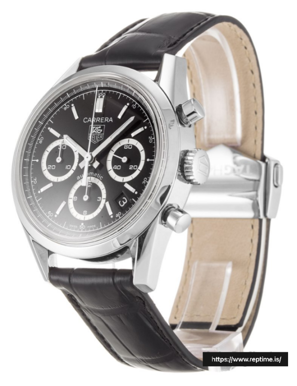タグホイヤーカレラCV2113.FC6180メンズクォーツ41 MM - Image 2