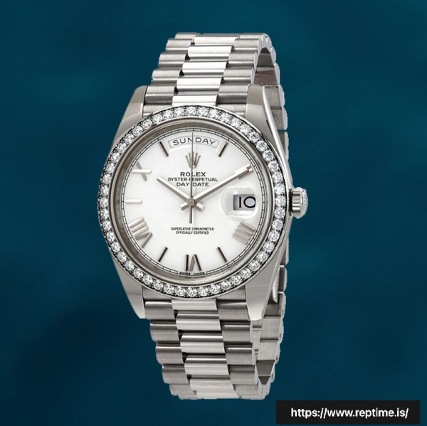 ロレックスデイデイト228349WRP 40mm メンズダイヤモンドベゼル - Image 2