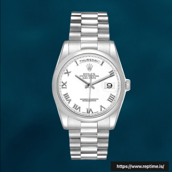 ロレックスデイデイト36mm 118206-0041 メンズホワイトダイヤル - Image 2