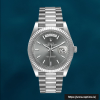 ロレックスデイデイト40mm m228236-0013メンズシルバートーンプレジデントブレスレット - Image 2