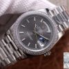 ROLEX DAY DATE GREY DIAL STAINLESS STEEL 40MM SWISS REPLICA m228349rbr.0008 - Image 2