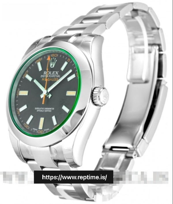 ロレックスミルガウス116400.1メンズブラック40MM - Image 2