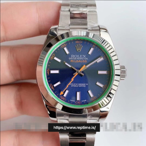 ロレックス ミルガウス 116400.2 メンズ ブルー 40MM - Image 2