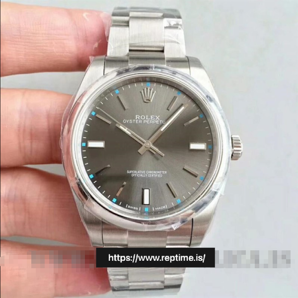 ロレックスオイスターパーペチュアル114300.1女性グレー39MM - Image 2