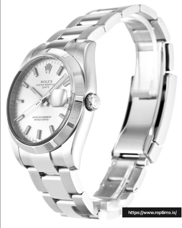 ロレックスオイスターパーペチュアルデイト115210ユニセックス自動34 MM - Image 2