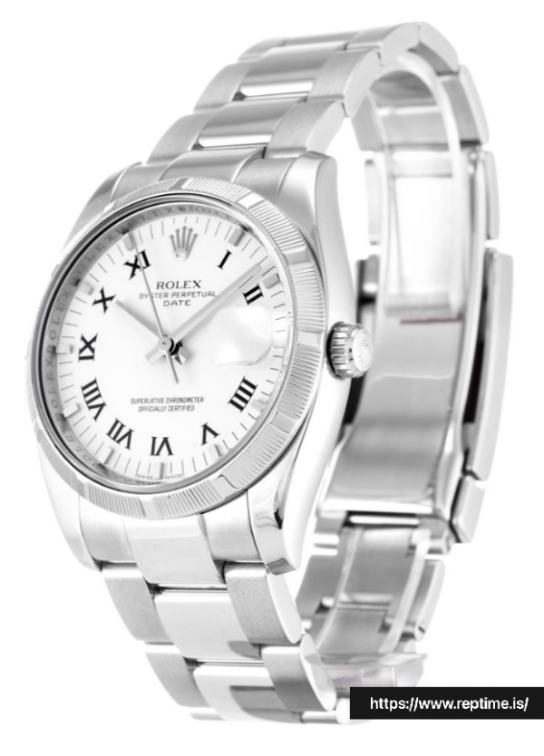 ロレックスオイスターパーペチュアルデイト115210ユニセックス自動34 MM - Image 2