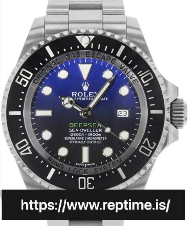 ロレックスシードゥエラー116660.1メンズブルー＆ランプ;ブラック44MM - Image 2
