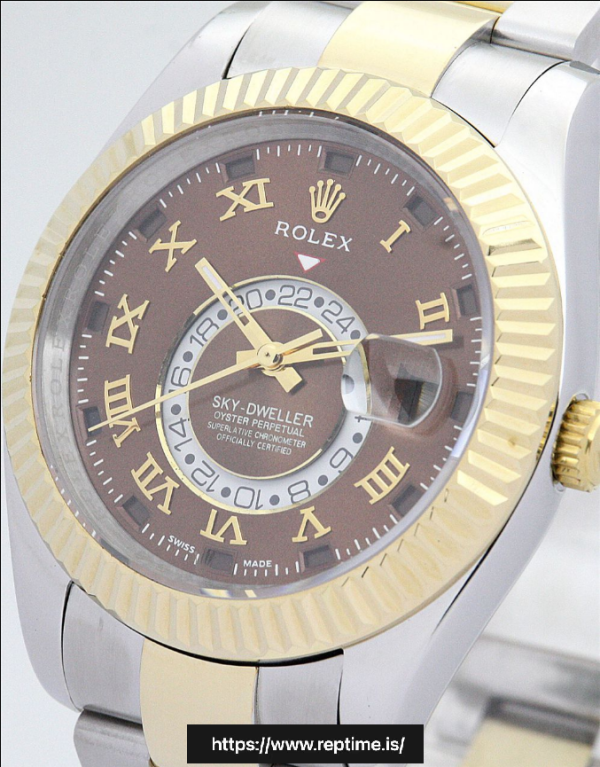 ロレックス スカイドゥエラー オートマティック ブラウン 326938 42MM - Image 2
