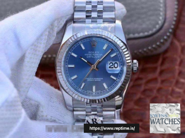 ROLEX DATEJUST BLUE DIAL STAINLESS STEEL 36MM SWISS REPLICA m126334.0002 - Image 2