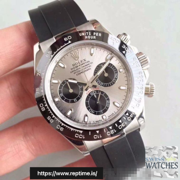 ROLEX DAYTONA COSMOGRAPH GRAY DIAL WATERPROOF 40MM SWISS REPLICA 116519ln.3 - Image 3