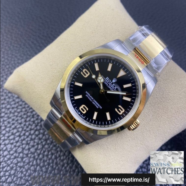 ROLEX EXPLORER BLACK DIAL STAINLESS STEEL 36MM SWISS REPLICA m124273.0001 - Image 3