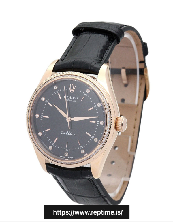 Rolex Cellini Quartz Black 4233/8 25MM - Image 3