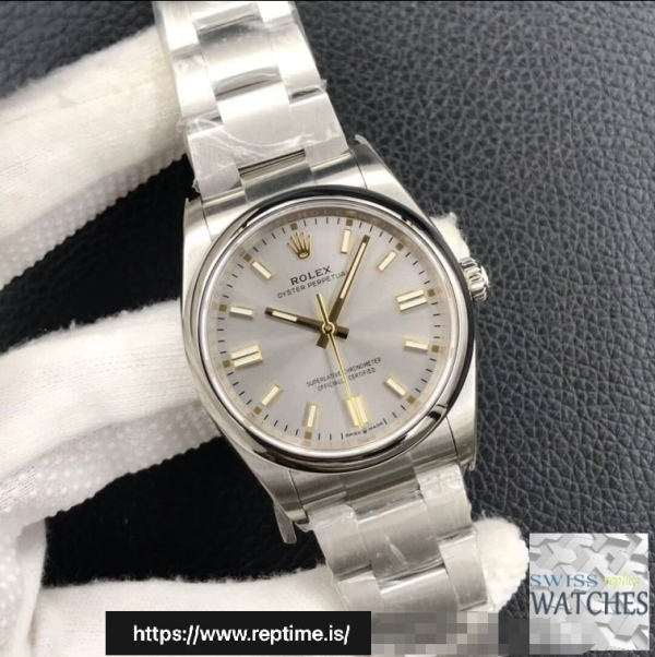 ロレックスオイスターパーペチュアルグレーダイヤルスクラッチプルーフ36MMスイスレプリカm126000.0001 - Image 3