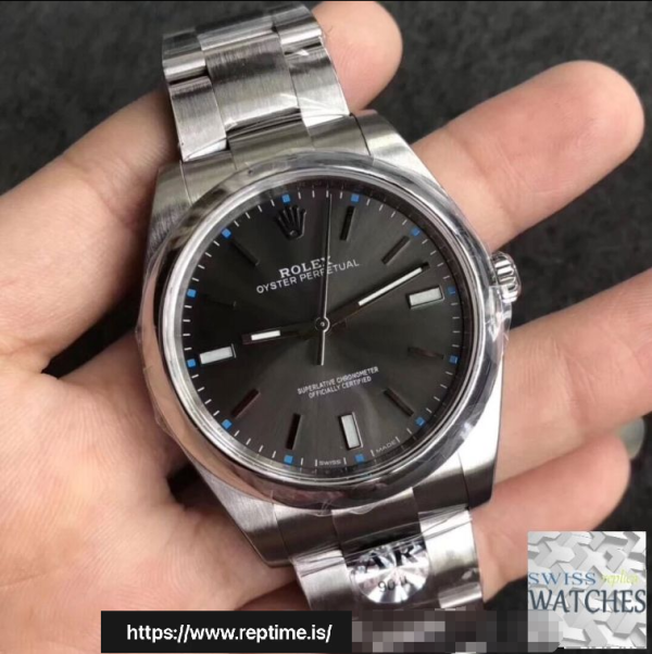 ロレックスオイスターパーペチュアルグレーダイヤルステンレススチール39ミリメートルスイスのレプリカ114300.8 - Image 3