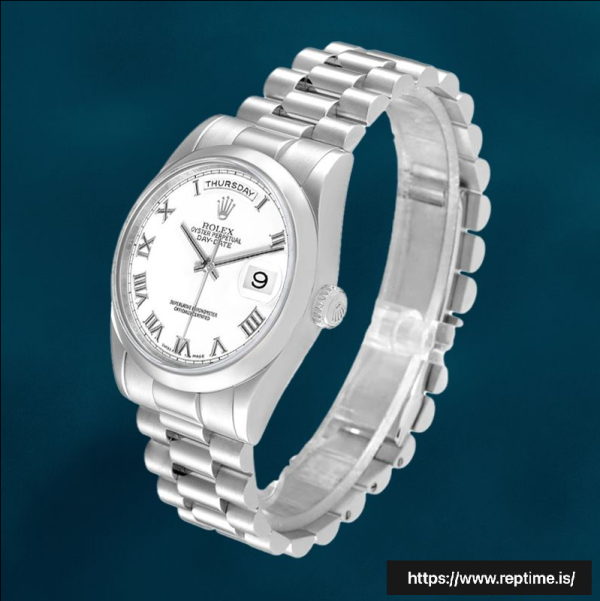 ロレックスデイデイト36mm 118206-0041 メンズホワイトダイヤル - Image 3