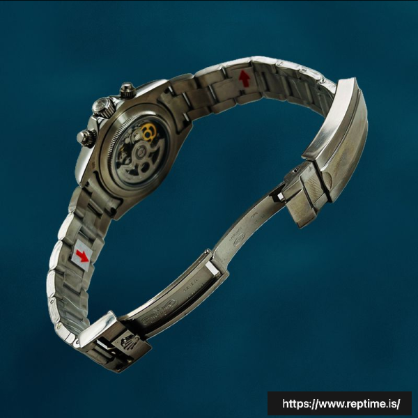 ロレックスデイトナ40ミリメートルメンズ116500シルバートーン/ブラックトーンオイスターブレスレットスイスのレプリカ時計 - Image 3