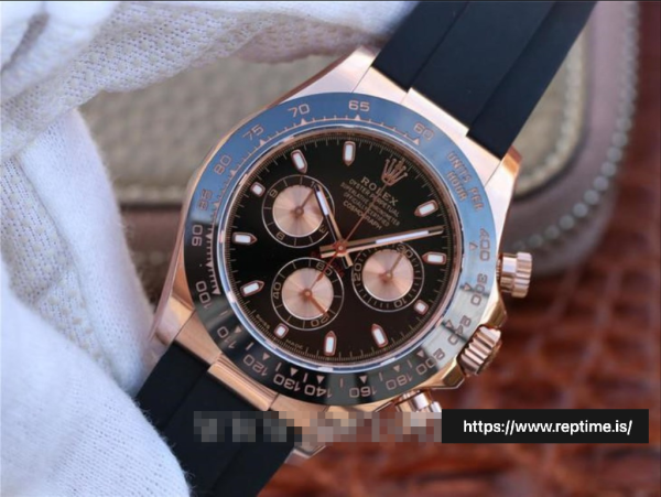 ロレックスデイトナ116515ln.1メンズブラック＆ランプ;ローズ40MM - Image 3