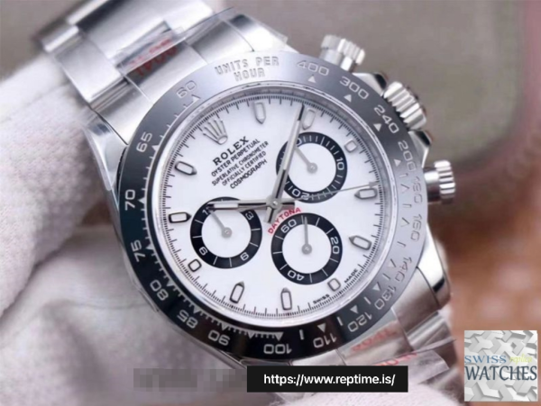 ロレックスコスモグラフデイトナホワイトダイヤルスクラッチプルーフ40ミリメートルスイスのレプリカM116500LN-0001 - Image 3