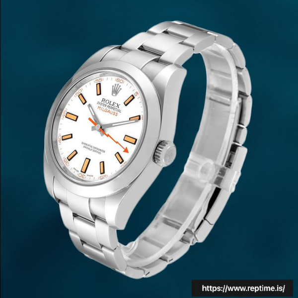 ロレックスミルガウス116400-72400メンズ40ミリメートルオイスターブレスレット - Image 3
