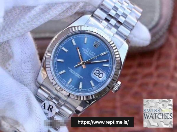 ROLEX DATEJUST BLUE DIAL STAINLESS STEEL 36MM SWISS REPLICA m126334.0002 - Image 3